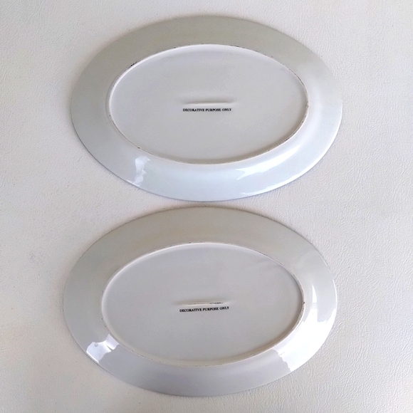 Kokopelli Southwest Design Decorative Only Oval Plate 11 Inch Colorful Set Of 2 - Picture 3 of 16